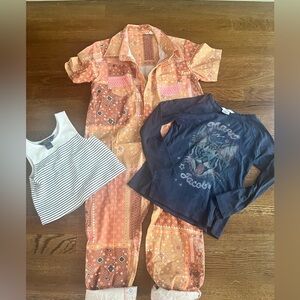 Girls Size 6 Lot, Ralph Lauren Tank, Munsters Jumpsuit , Little Marc Jacob’s Tee